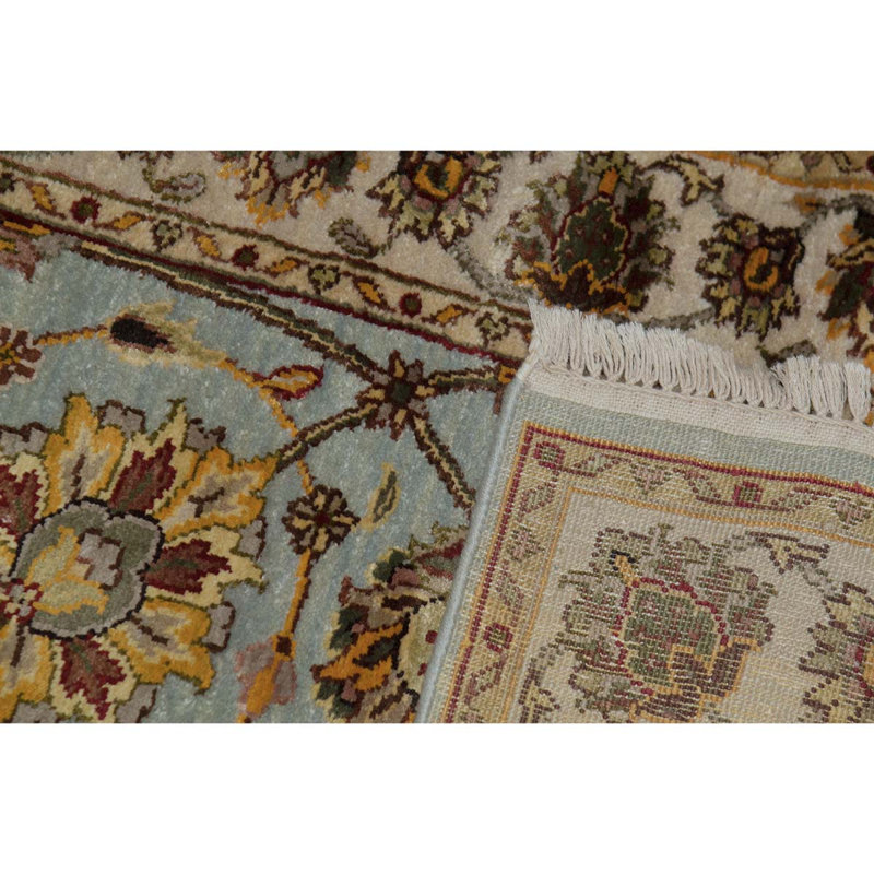 Handmade Silk and Wool Oriental Area Rug