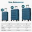 Valise 28 po Hardshell à carreaux ABS, valise de voyage extensible durable avec roulettes pivotantes, verrou TSA
