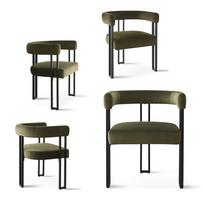 Beore 18.5"Stain Resistant Velvet Armchair