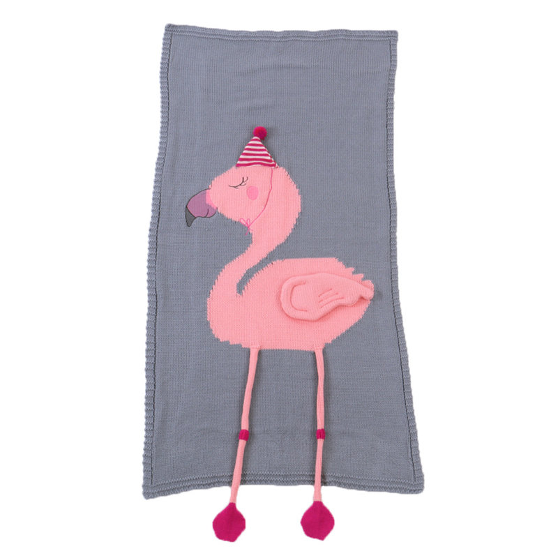 Ensemble de literie en tricot Flamingo, Gris