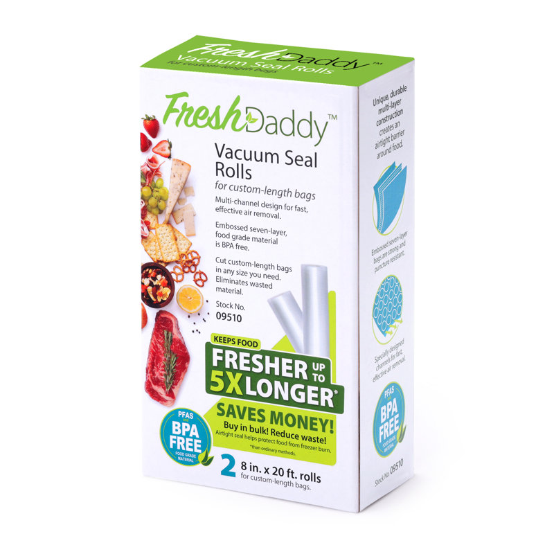 Freshdaddy 8" X 20' Vacuum Seal Rolls