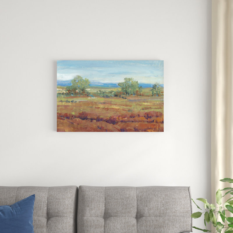 «Red Clay II», peinture sur toile, H 20 po x l 30 po