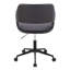 Chaise de travail contemporaine en métal noir et similicuir-1152810562-1152810573