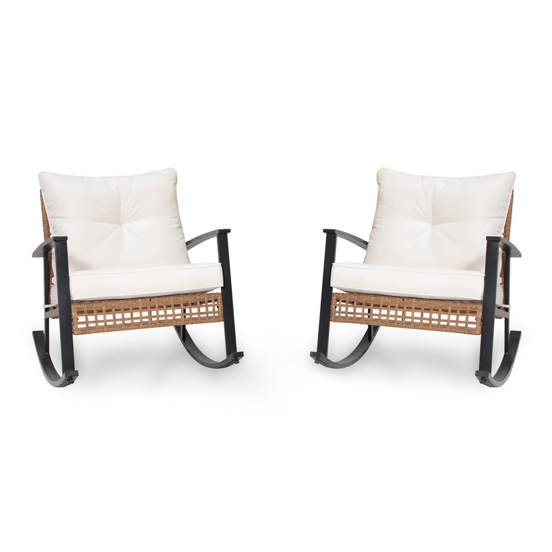 Bhawna Rocking Wicker Patio Chair
