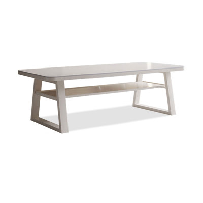 White Rectangular Solid Wood desks