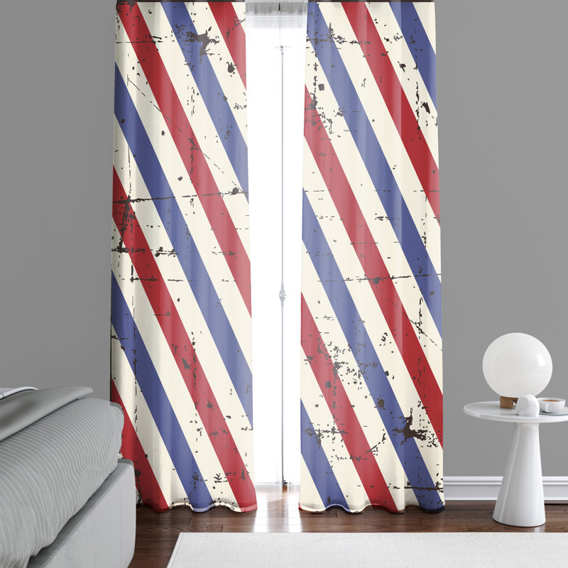 Semi Sheer Curtain Panel Pair, 20" W x 52" L