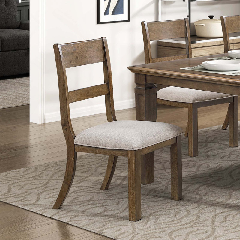 Ensemble de salle à manger contemporain 7 pièces, table extensible avec 6 chaises rembourrées durables