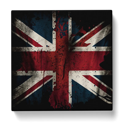Union Jack Digital Art - Wrapped Canvas - Framed Print