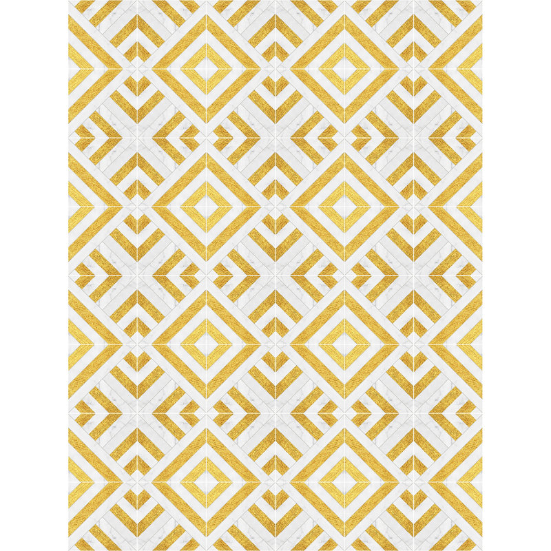 Caren Non-Slip Geometric Doormat, Rectangle 100 x 133cm