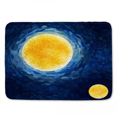 Tapis de bain abstrait abstrait