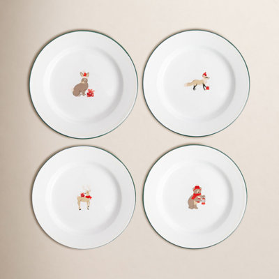 Holiday Animals 8" Salad Plate
