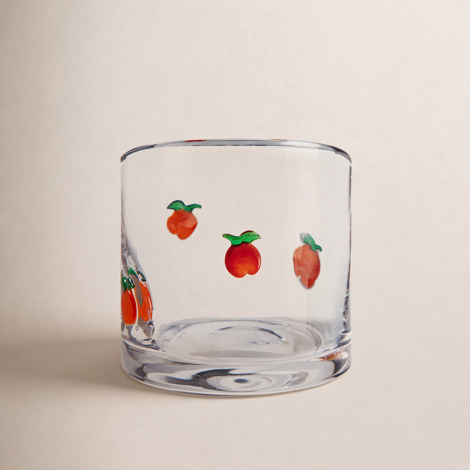 Peach Old Fashioned Glass