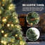 Arbre de Noël 7 pi avec lumières de couleur chaude et 9 modes avec télécommande-2032037264