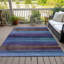 Tapis bleu intérieur / extérieur lavable à la machine Xhevrie-112168744