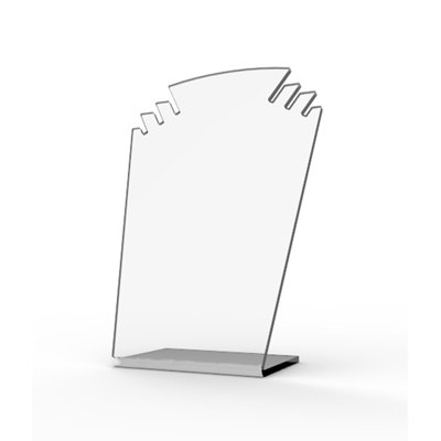 Présentoir à bijoux en plexiglas transparent