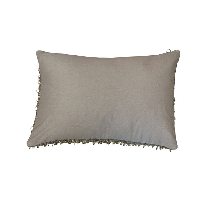 Heavy Metal Brass Ring Pillow Cover & Insert