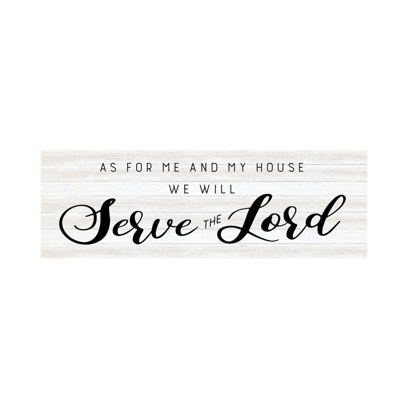 Serve The Lord - Panoramic Print on Canvas, Wrapped Canvas, 60.96cm H x 182.88cm W x 3.81cm D