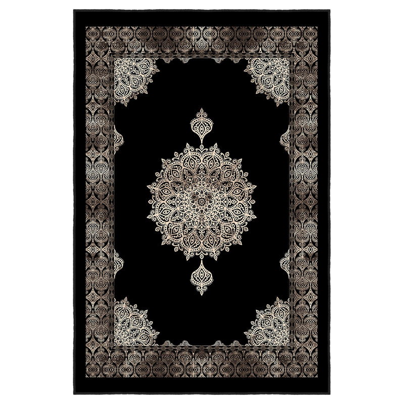 Luxurious Woven Area Rug, 5.9 x 9.2 ft, 100% Polyester, Antibacterial | Non-Slip PVC Felt Dot Underside, 0.3 in Pile Height | Machine Washable, 3D Digital Print, Perfect for Living Room & Bedroom Décor