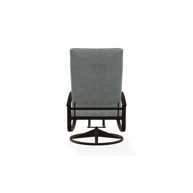 Belle Isle Outdoor Swivel Lounge Chair, Canvas Heather Beige Sunbrella® Canvas, Kona P10, Textured Kona
