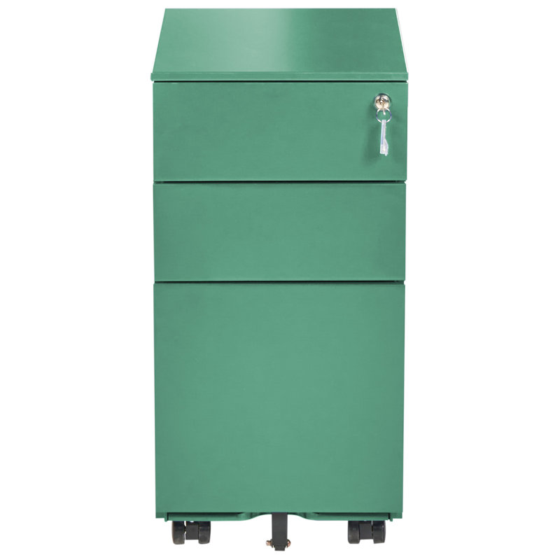 3 -Drawer Storage Cabinet, Green