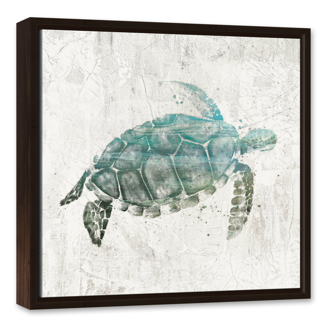 " Turquoise Sea Turtle " Beachcrest Home™ 