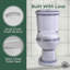 Toilette allongée deux pièces 45,5 GPF (siège inclus)-73064075
