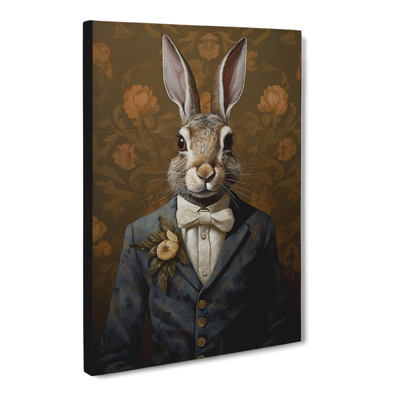 Hare Gothic Art - Wrapped Canvas, 76cm H x 50cm W x 3cm D