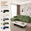 3 Seater Corduroy Sectional-685999584