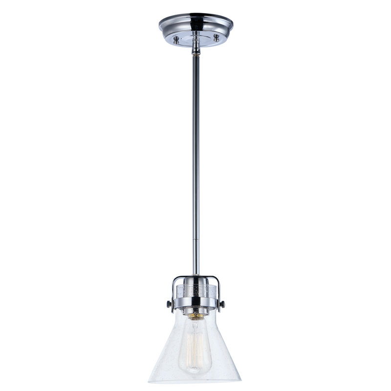 Luminaire suspendu conique à 1 lumière Amarvir, Oui, Chrome poli