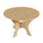 Table de salle à manger pliante de 43 pouces, panneau de fibres à densité moyenne avec placage de chêne sauvage, table de cuisine compacte pour petits espaces, utilisation intérieure / extérieure | Idée de cadeau-83999760