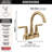SAYLOR Centerset Bathroom Faucet with Drain Assembly, 2-handle Bathroom Sink Faucet-74993291