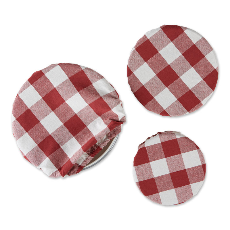 Ensemble de 3 couvre-plats Natazhat, Rouge