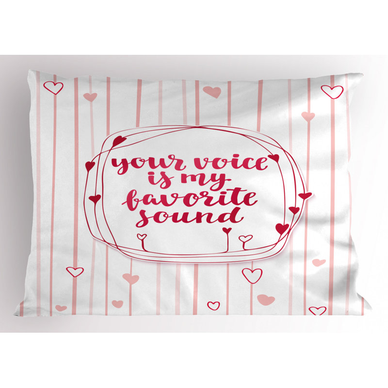 Love Polyester Sham Set, Twin