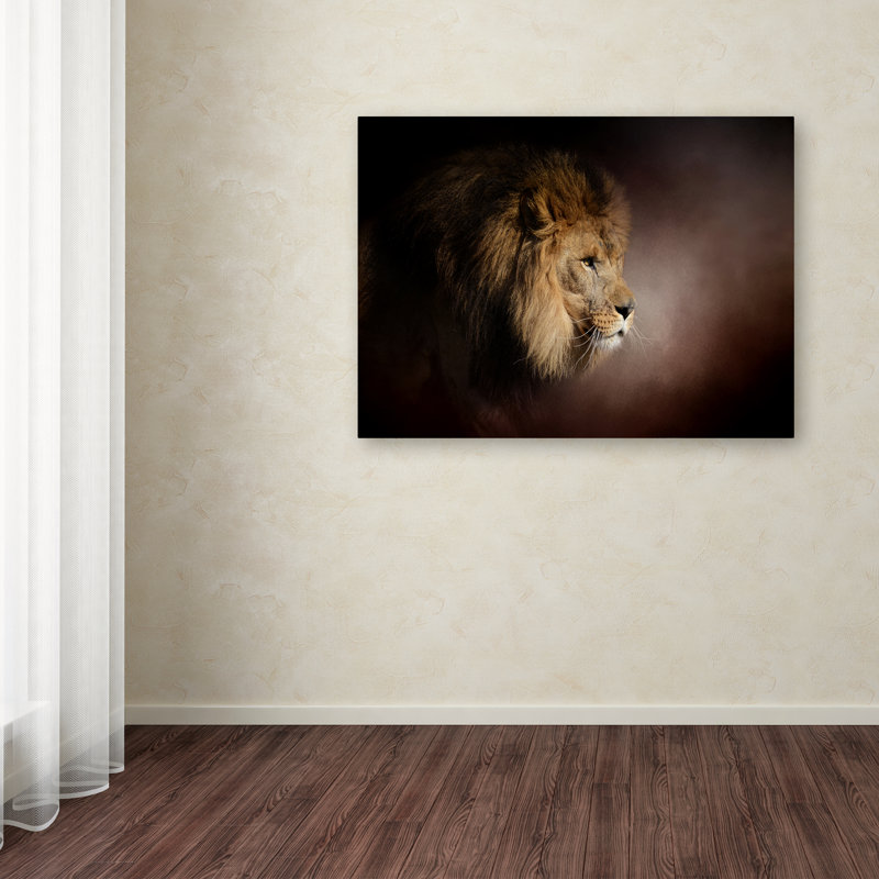 «The Mighty Lion» de Vidur, impression sur toile tendue, H 14 po x l 19 po