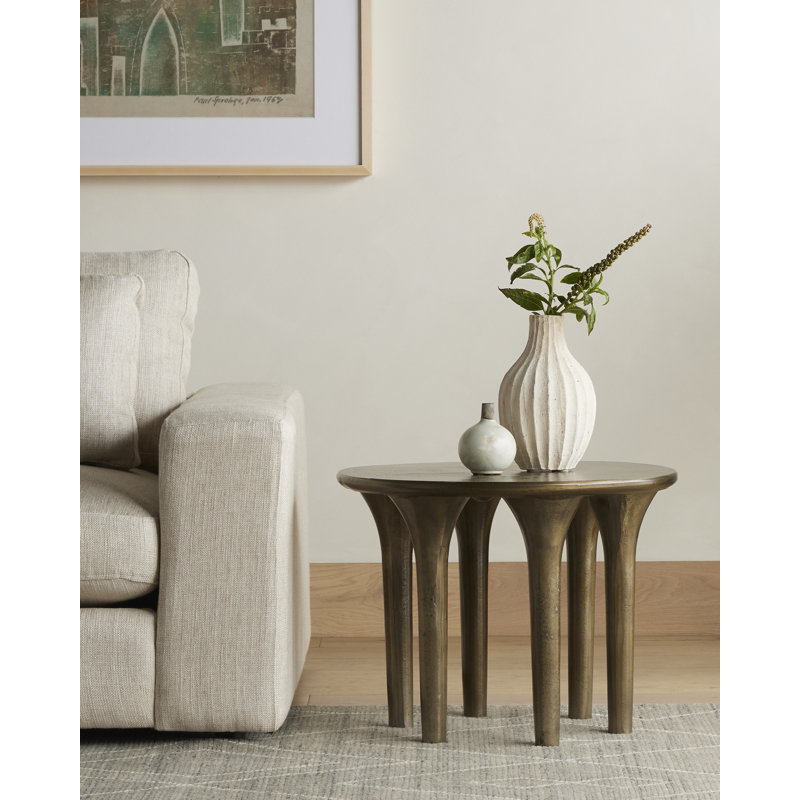 Kelden End Table, Aged Bronze