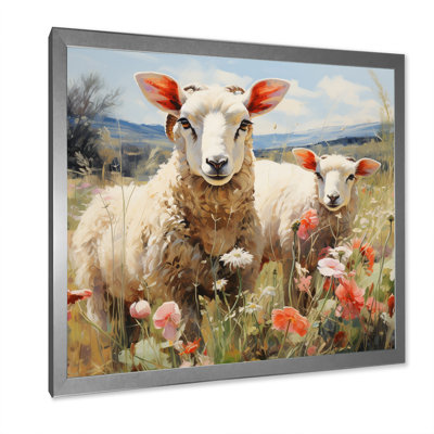 " Flock Of Fluffy Sheep I "