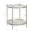 Zelda Glass Top End Table with Storage