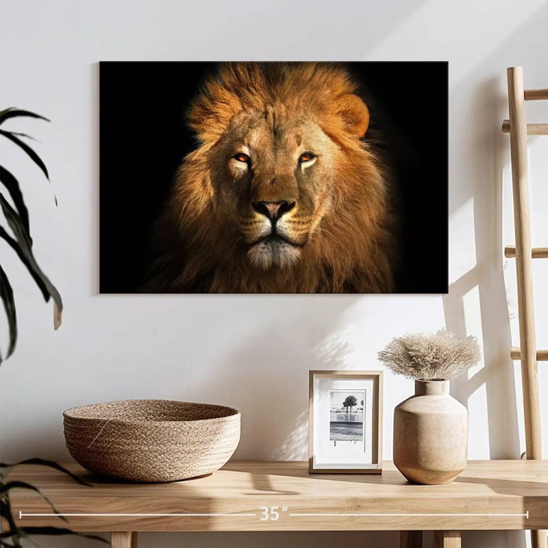 Brampt Fierce Lion Head, 8" H x 12" W