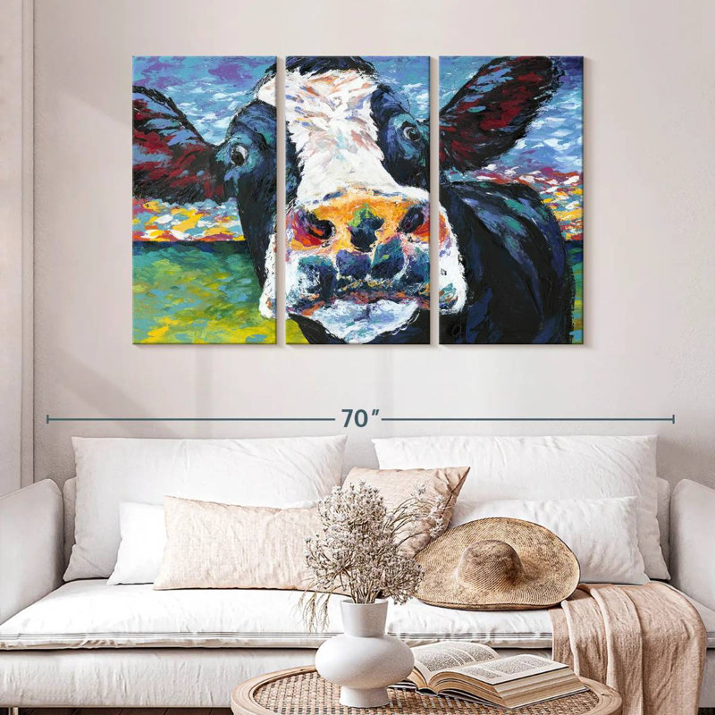 Brampt Curious Cow II, 32" H x 50" W