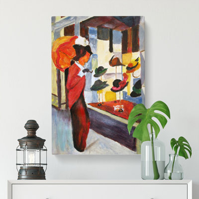 Woman by August Macke - Wrapped Canvas Painting
