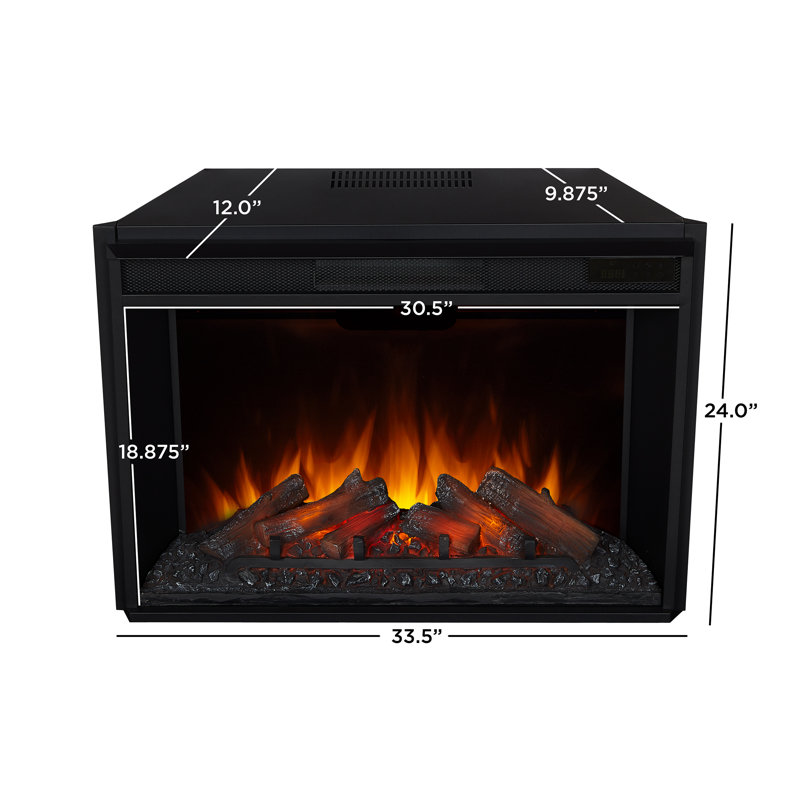 Eliot Grand 81'' TV Stand with Electric Fireplace, Antique Gray