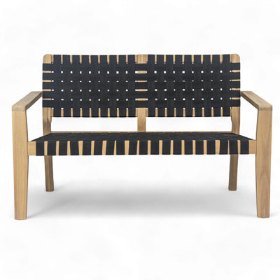 Melvin Acacia Wood Patio Loveseat