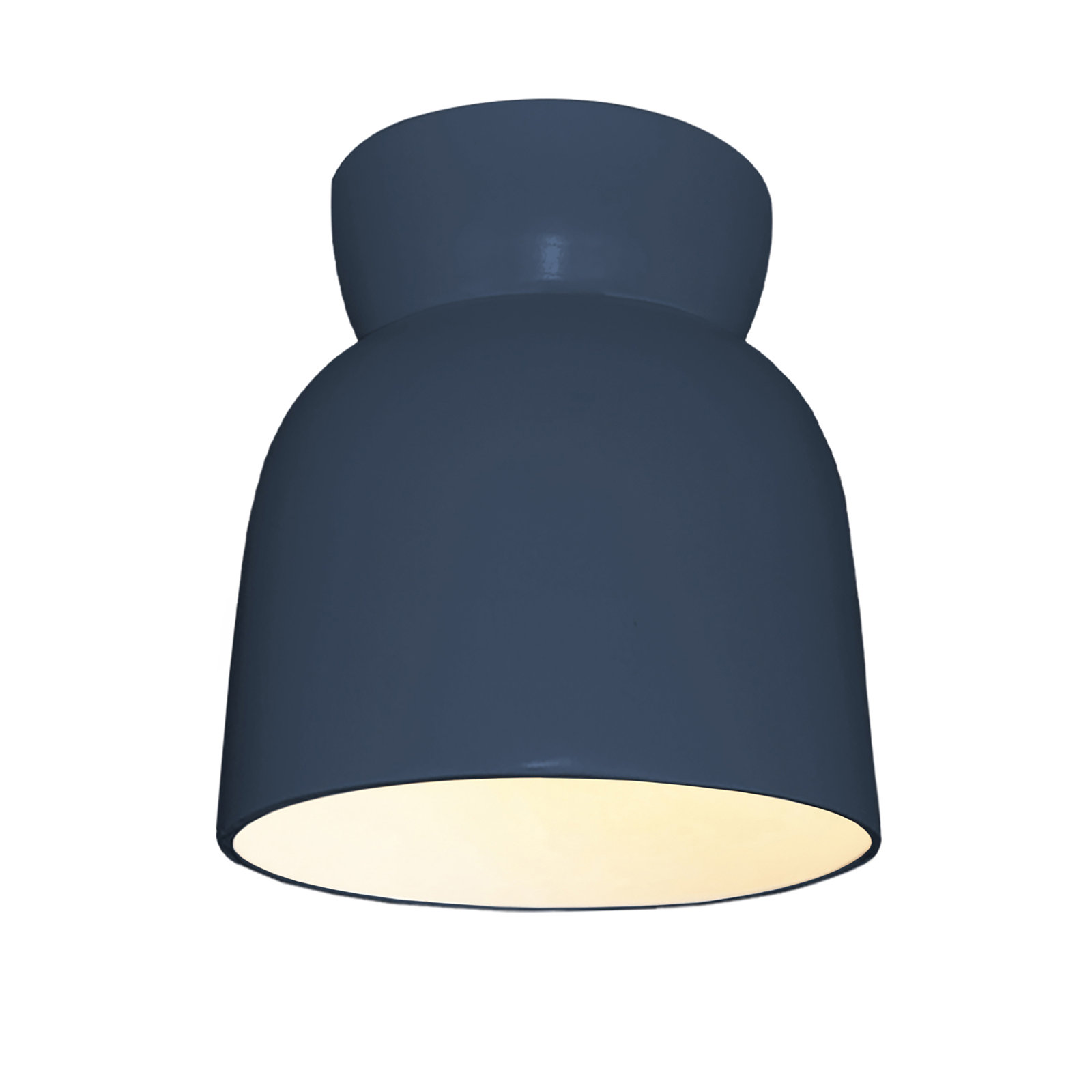 Ceramic Bell Outdoor Flush Mount, Midnight Sky, Incandescent (Not Included)
