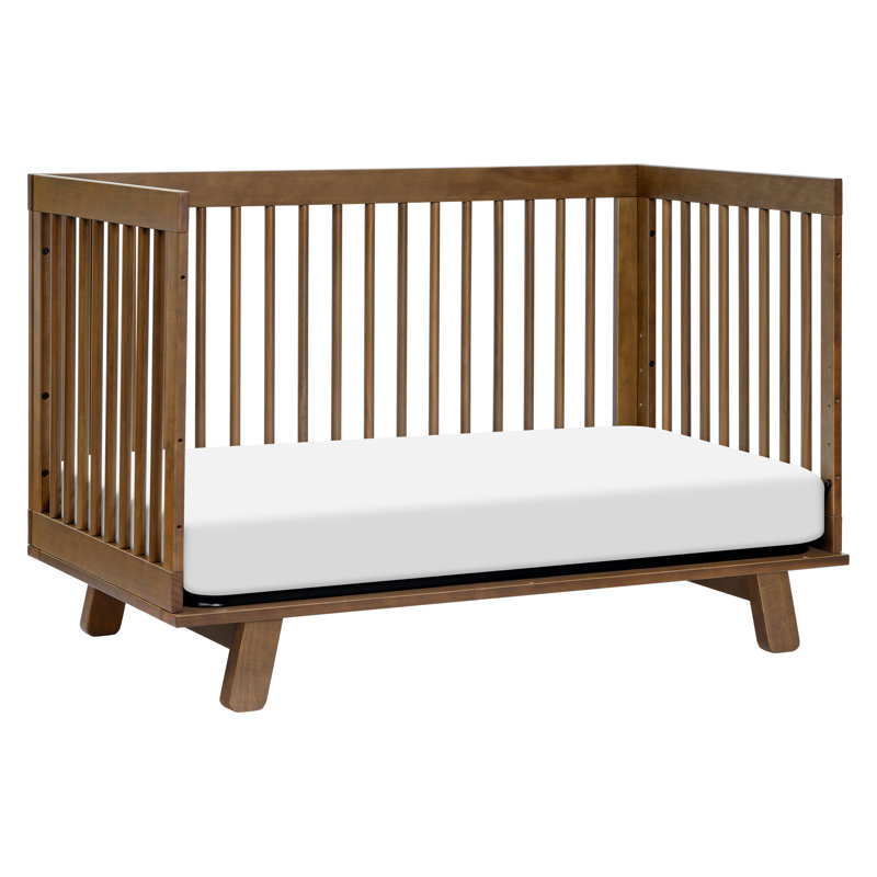 Hudson 3-in-1 Convertible Crib, Natural Walnut