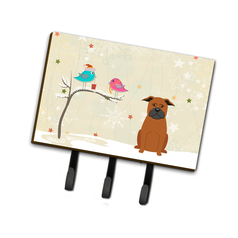 Porte-clef ou porte-clé pour chien chinois de noël
