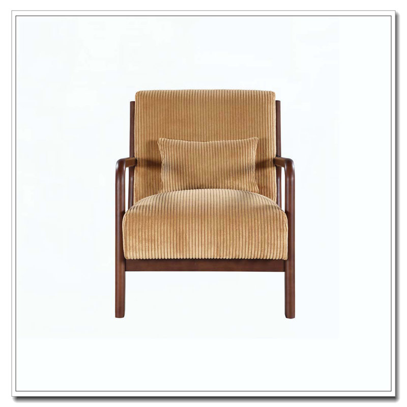 Chaise longue en bois, Jaune