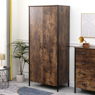 Algonac 2 Door Iron Wardrobe