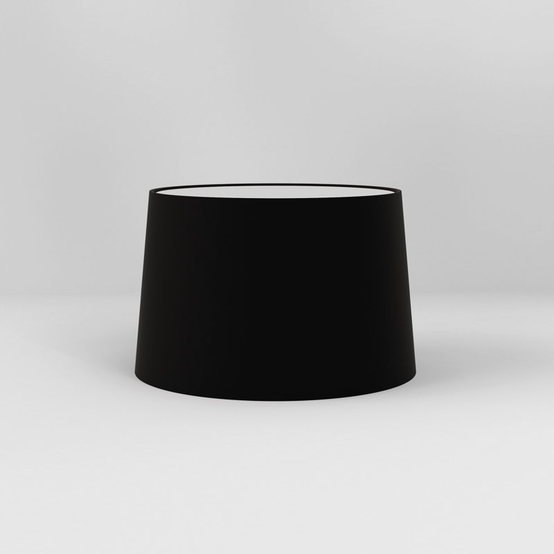 Club Table Lamp, 23.07" H x 9.84" W x 9.84" D, Black, Polycotton