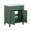 Meuble-lavabo de 30 pouces avec lavabo en céramique, porte à fermeture en douceur et tablettes réglables-1733361908
