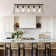 5-Light Metal Flush Mount Rectangular Ceiling Light